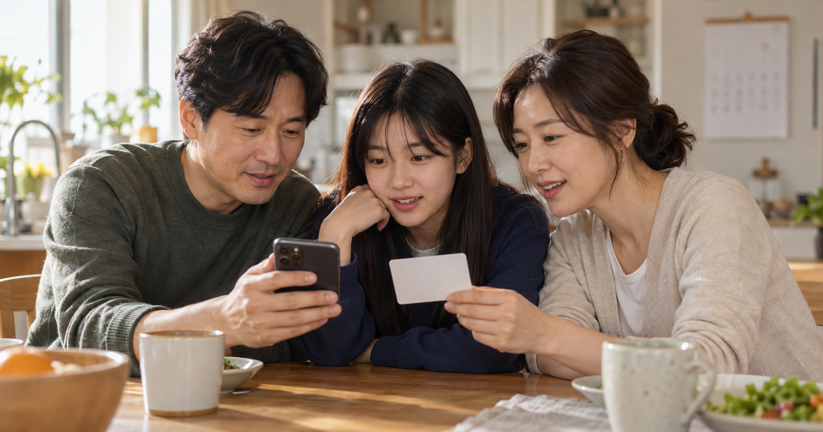 문화누리카드 지원 대상과 사용 기한을 확인하는 가족